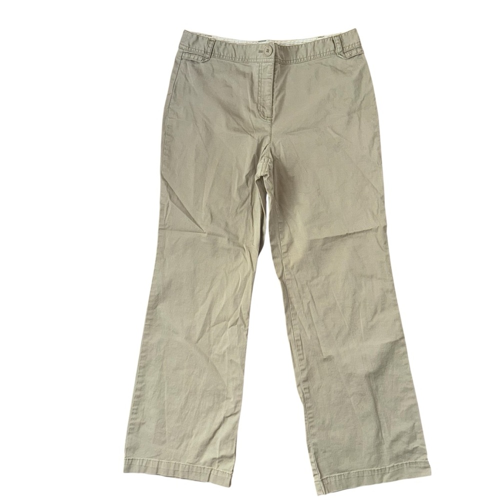 Ann Taylor Loft Petites Julie Straight‎ Leg Khaki Pants Size 8P